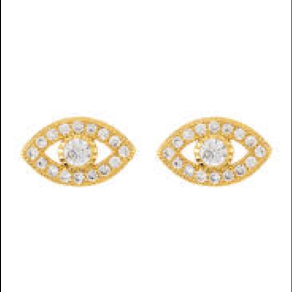 Adirnia 14k Gold Plated Sterling Silver Swarovski